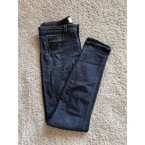 PAIGE 28 Dark Blue Skinny Denim Jeans.